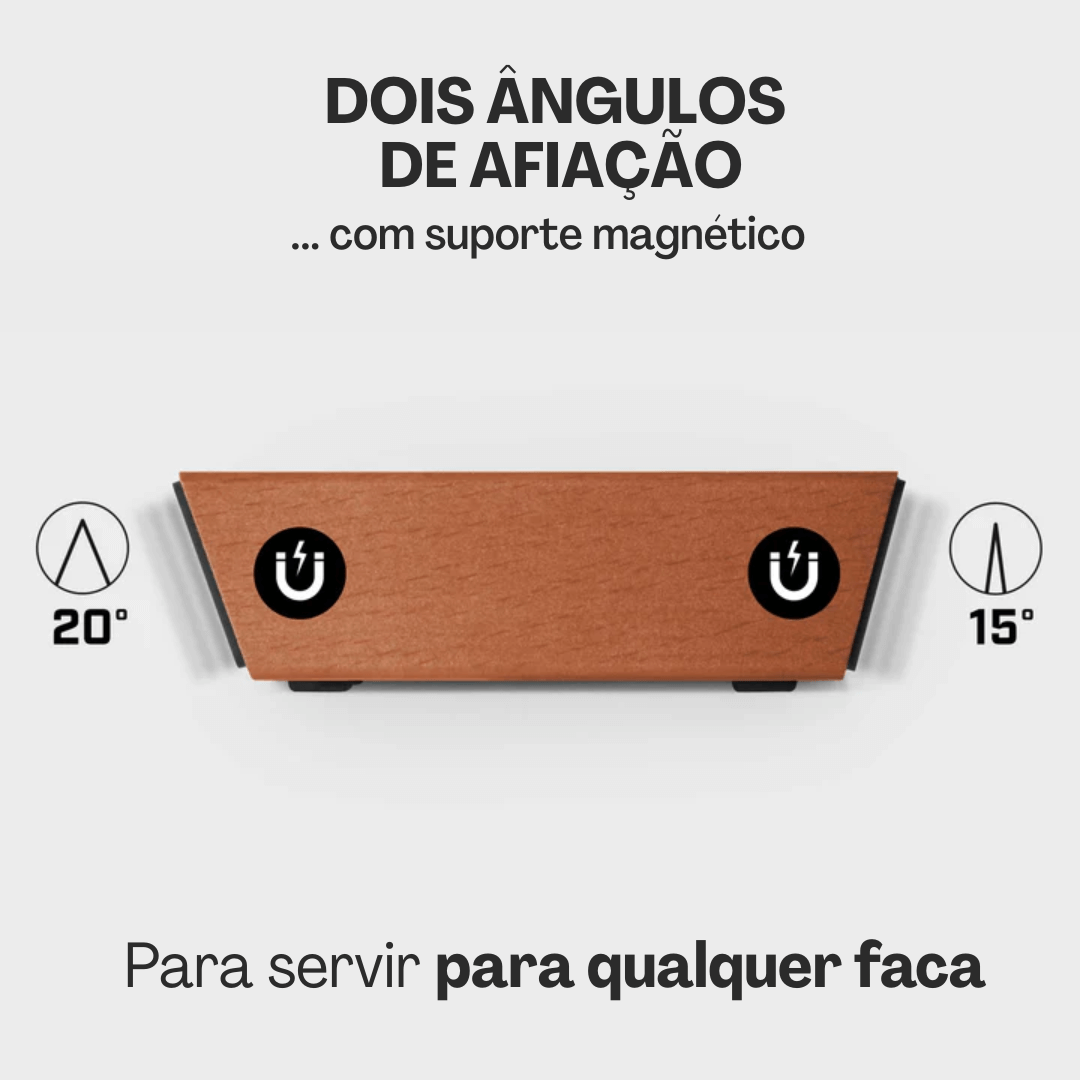 Affino™ - Afiador de Facas Magnético de Rolo Diamantado