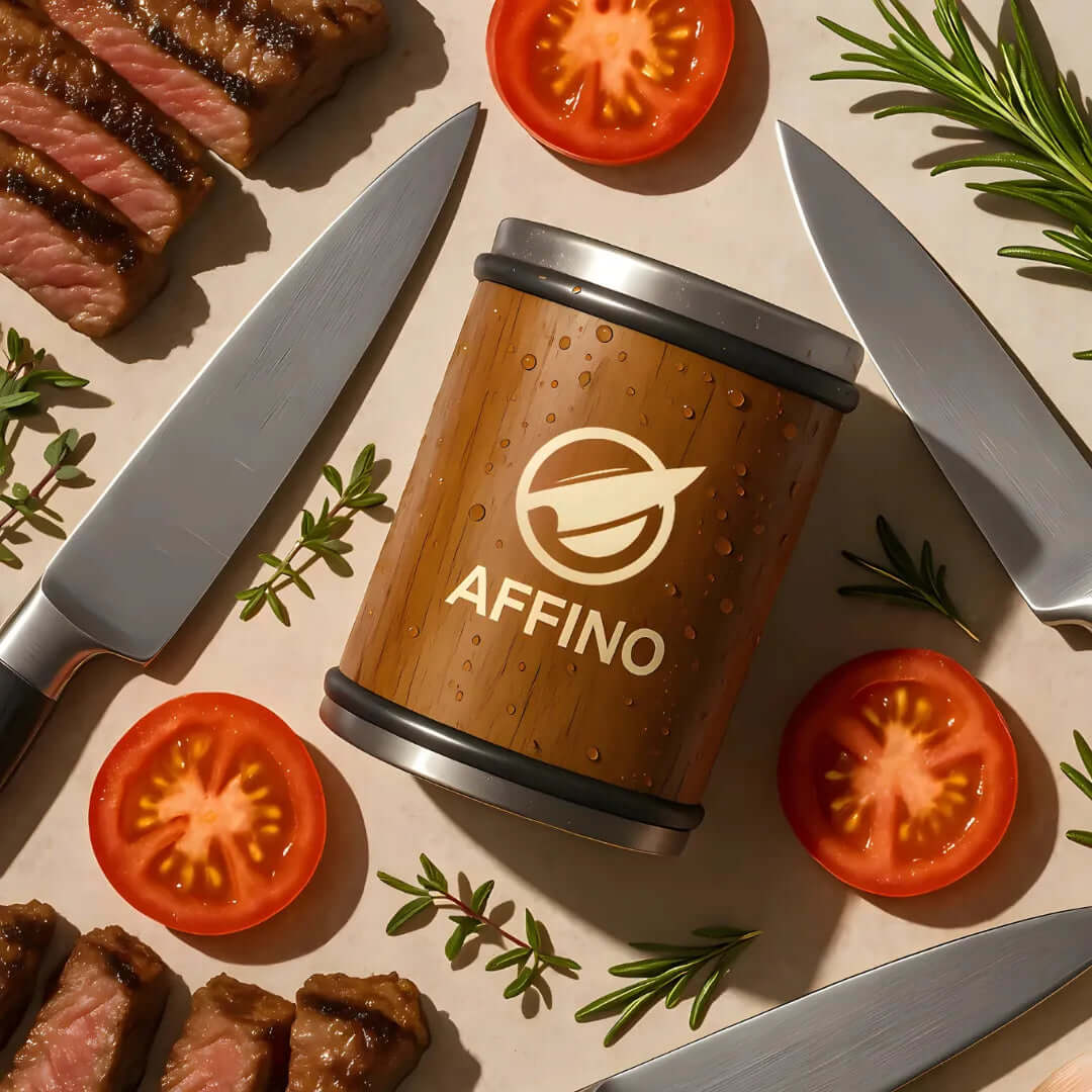 Affino™ - Afiador de Facas Magnético de Rolo Diamantado