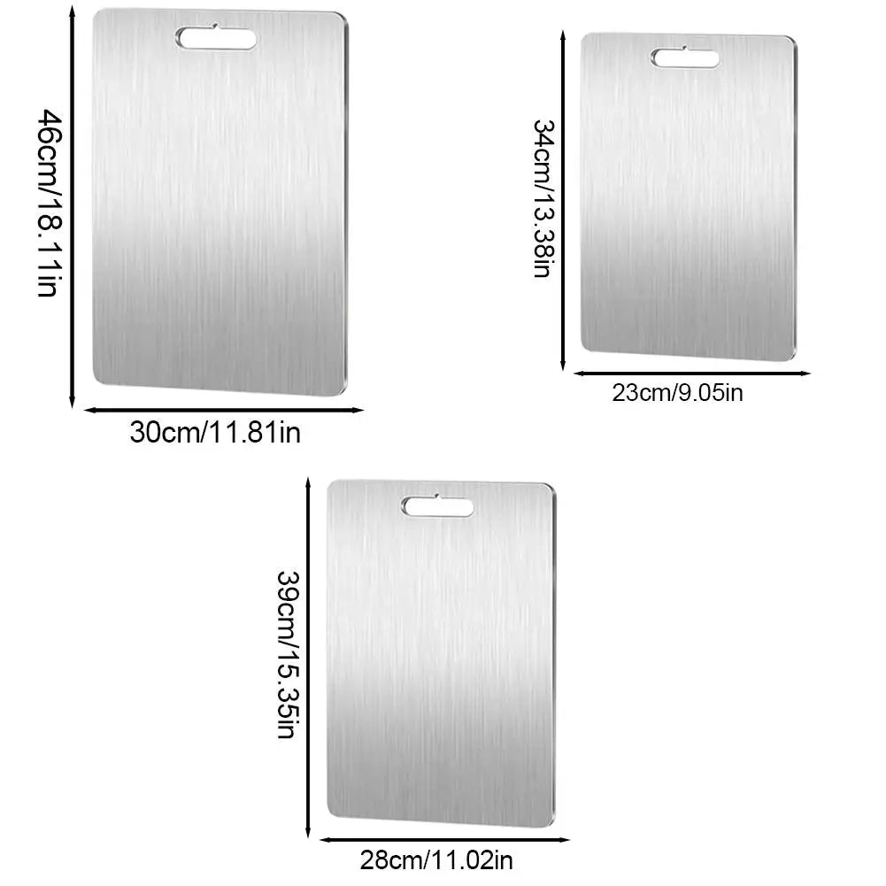 Tábua de Corte em Aço Inoxidável – Dupla Face e Alta Resistência
